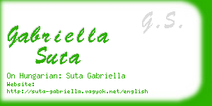 gabriella suta business card